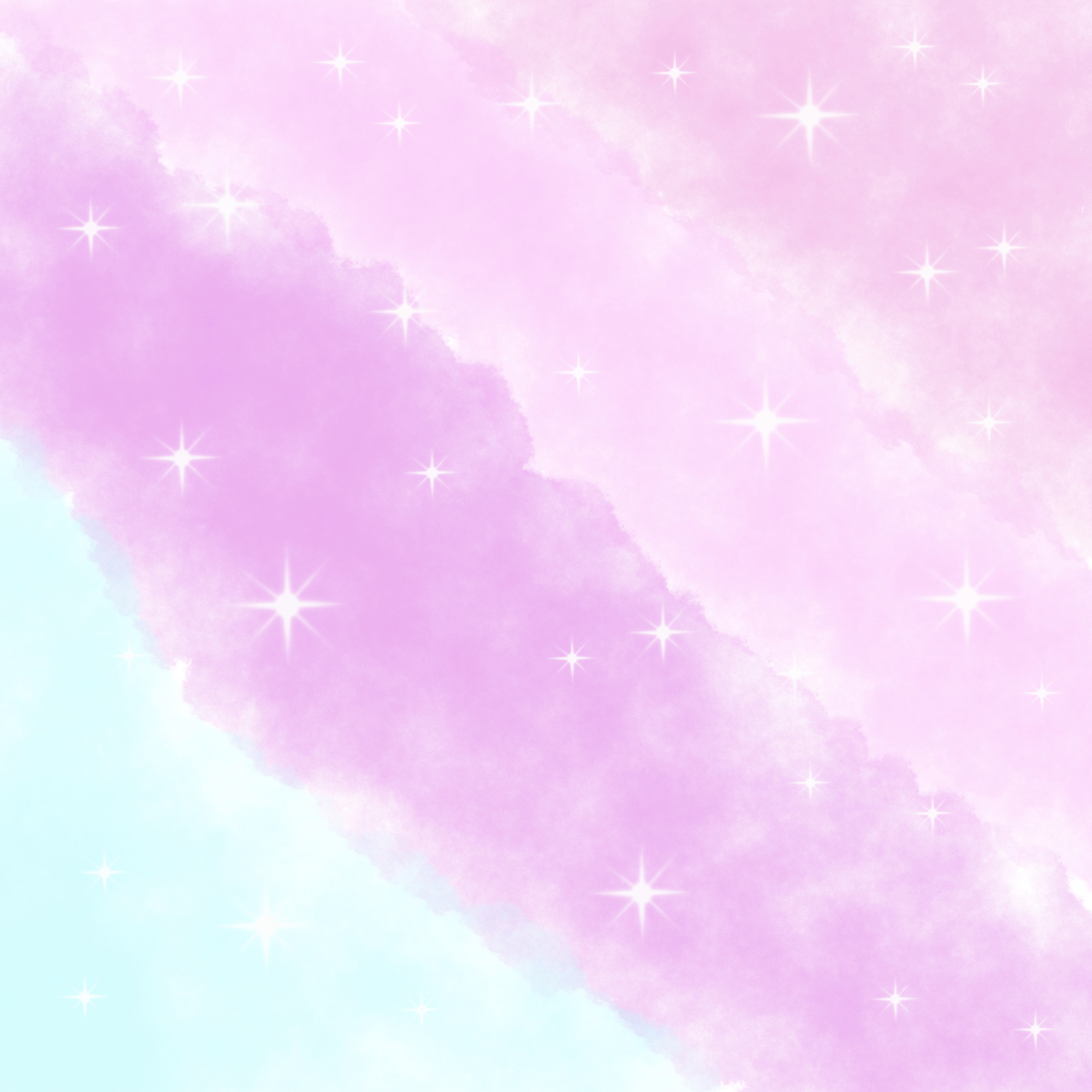 Pink, purple, and blue pastel universe watercolor background.