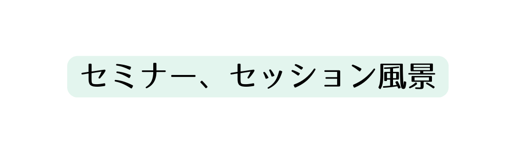 セミナー セッション風景